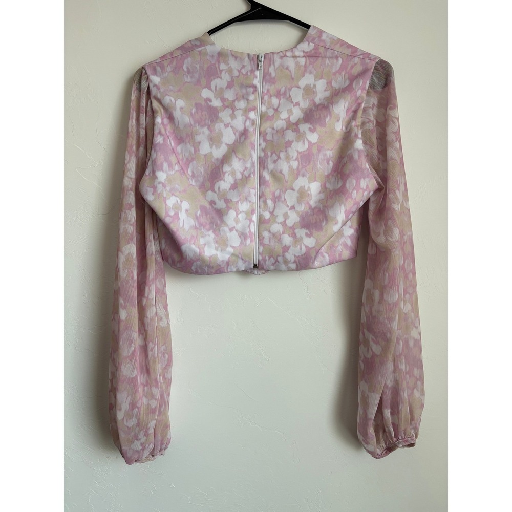 MC Company Brazil Floral Bustier Top Coquette Cottagecore Fairycore Balletcore - Picture 5 of 5